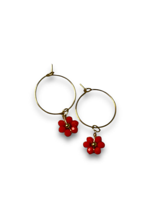 Boucles d’oreilles fleur